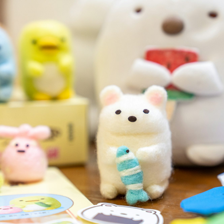 A close up of a toy