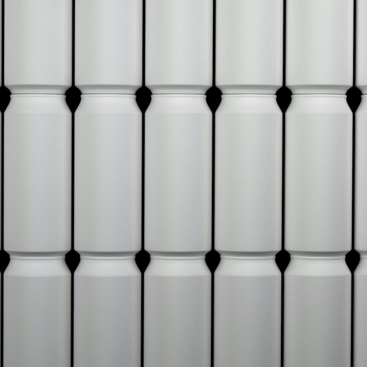 A close up of a white wall with black dots
