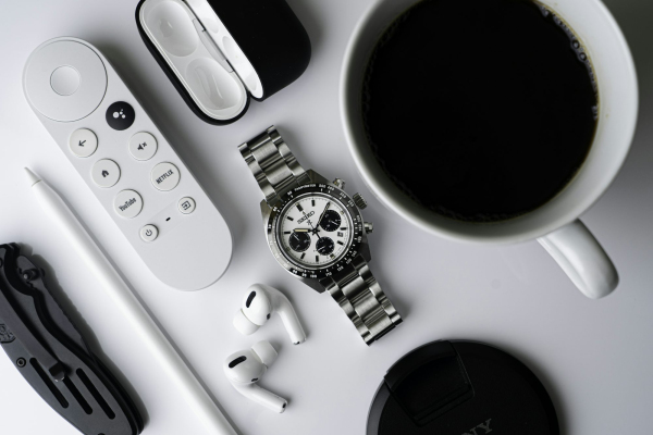 A white game controller