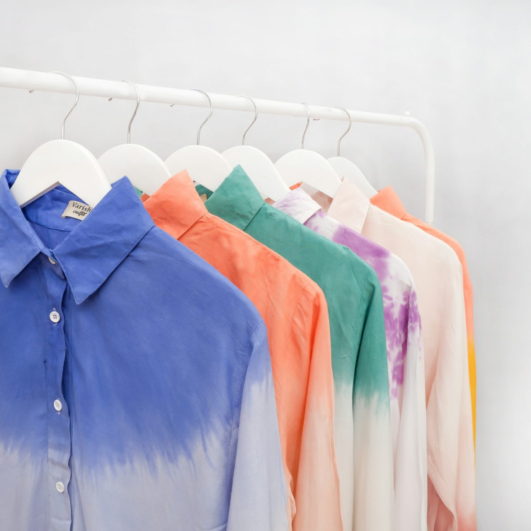 Blue button up long sleeve shirt
