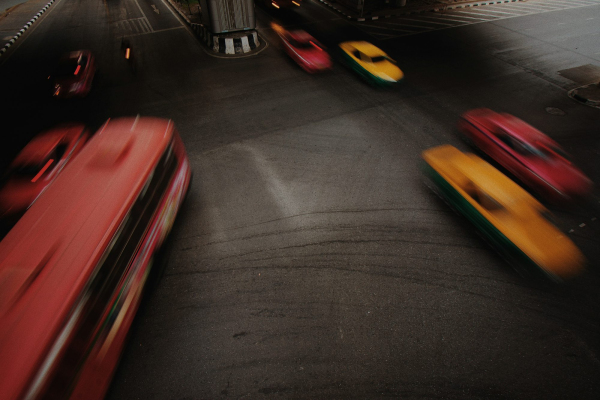 Cross road time lapse