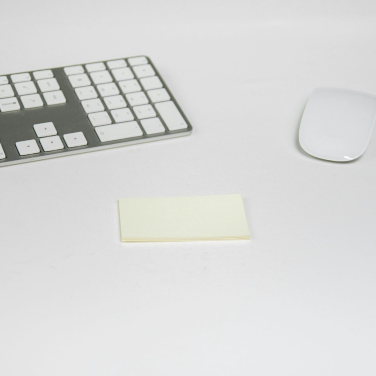 Two white apple magic mouse and keyboard