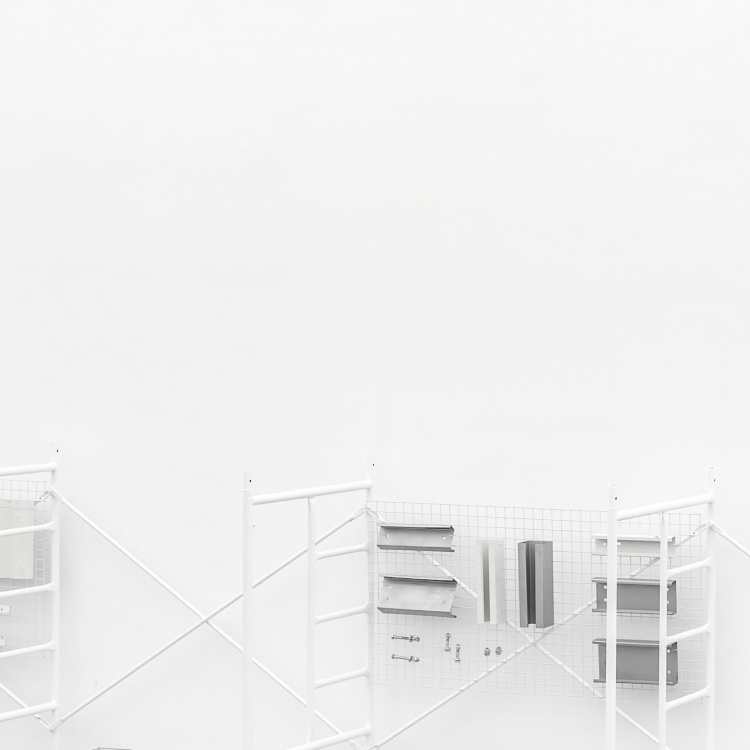 White wooden cabinet with mirror